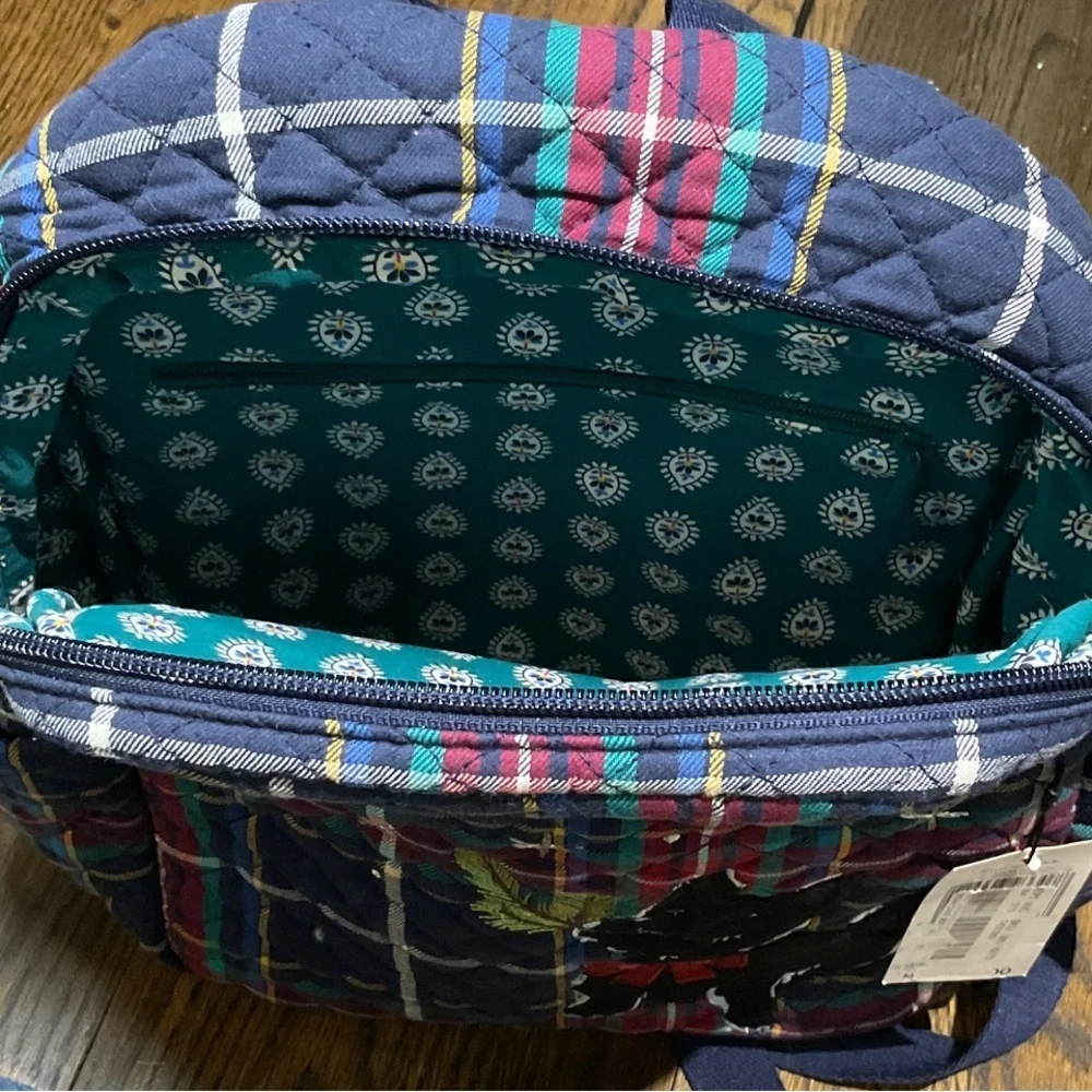 Vera Bradley Tartan Plaid Scottie Dog Small Backpack